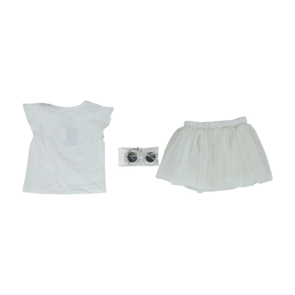 White Floral Short Sleeve Set - Image 2