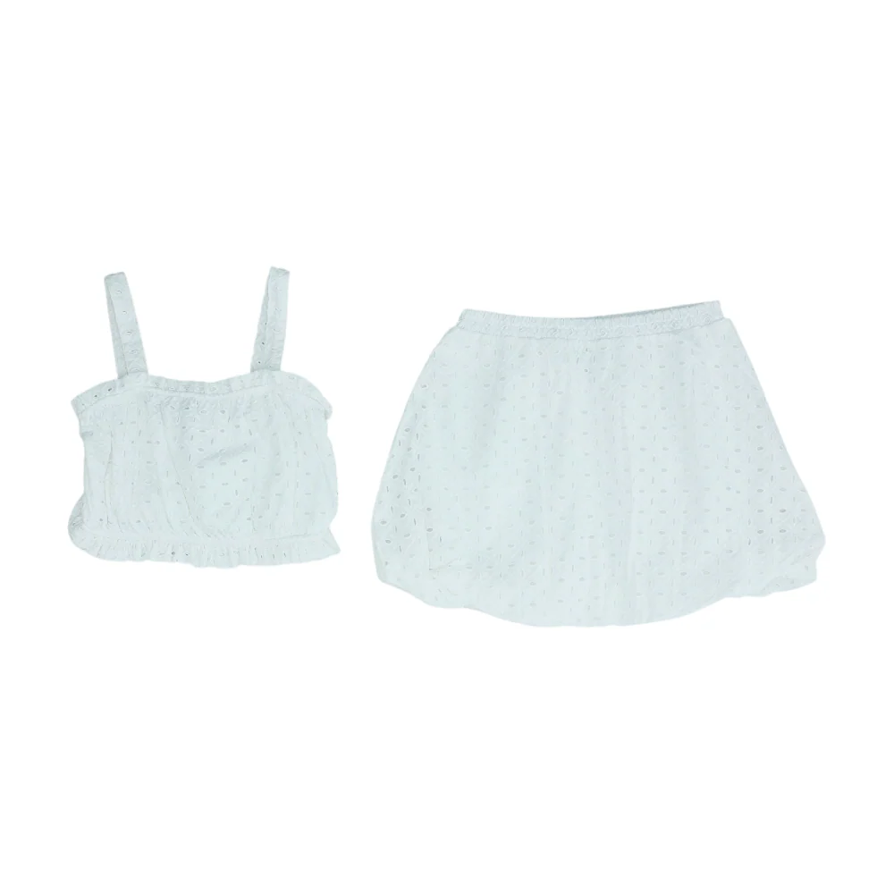 White Sleeveless Set