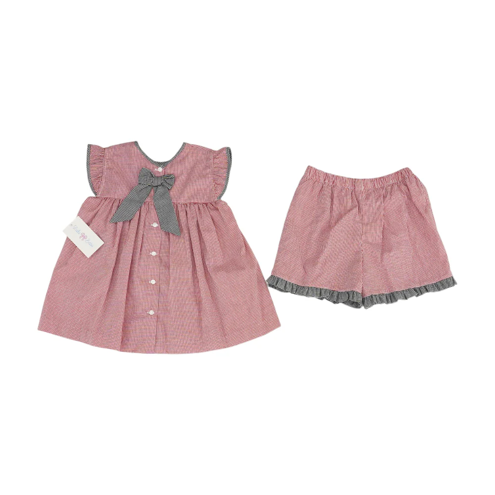 Red Check Short Sleeve Set - Image 2