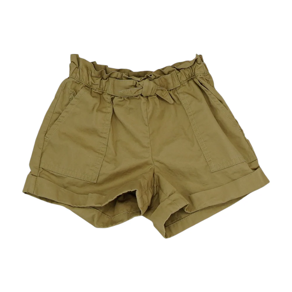 Khaki Solid Chino Shorts