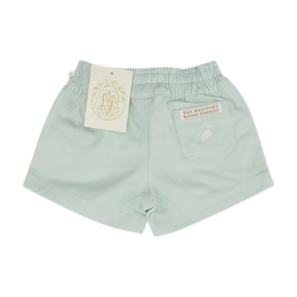 Green Solid Chino Shorts - Image 2