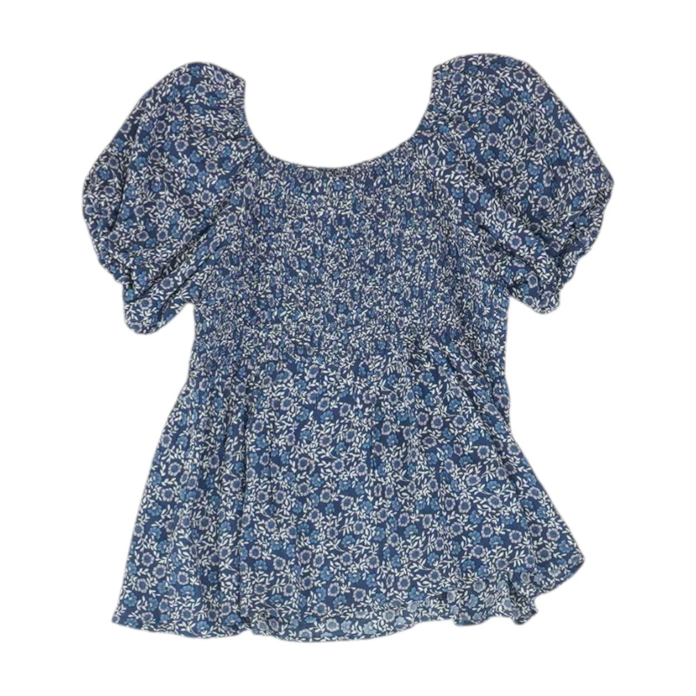 Blue Floral Blouse - Image 2