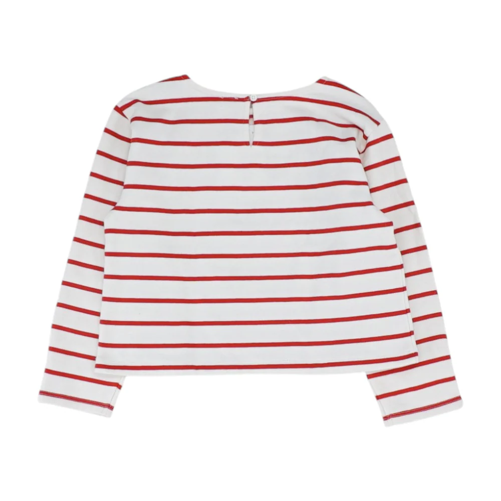 Ivory Striped Sweatshirt Pullover - Image 2