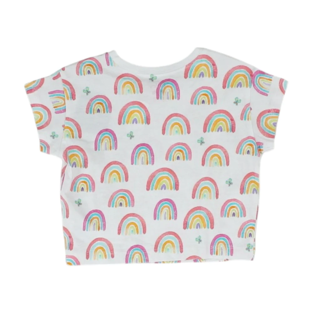 White Print T-Shirt - Image 2