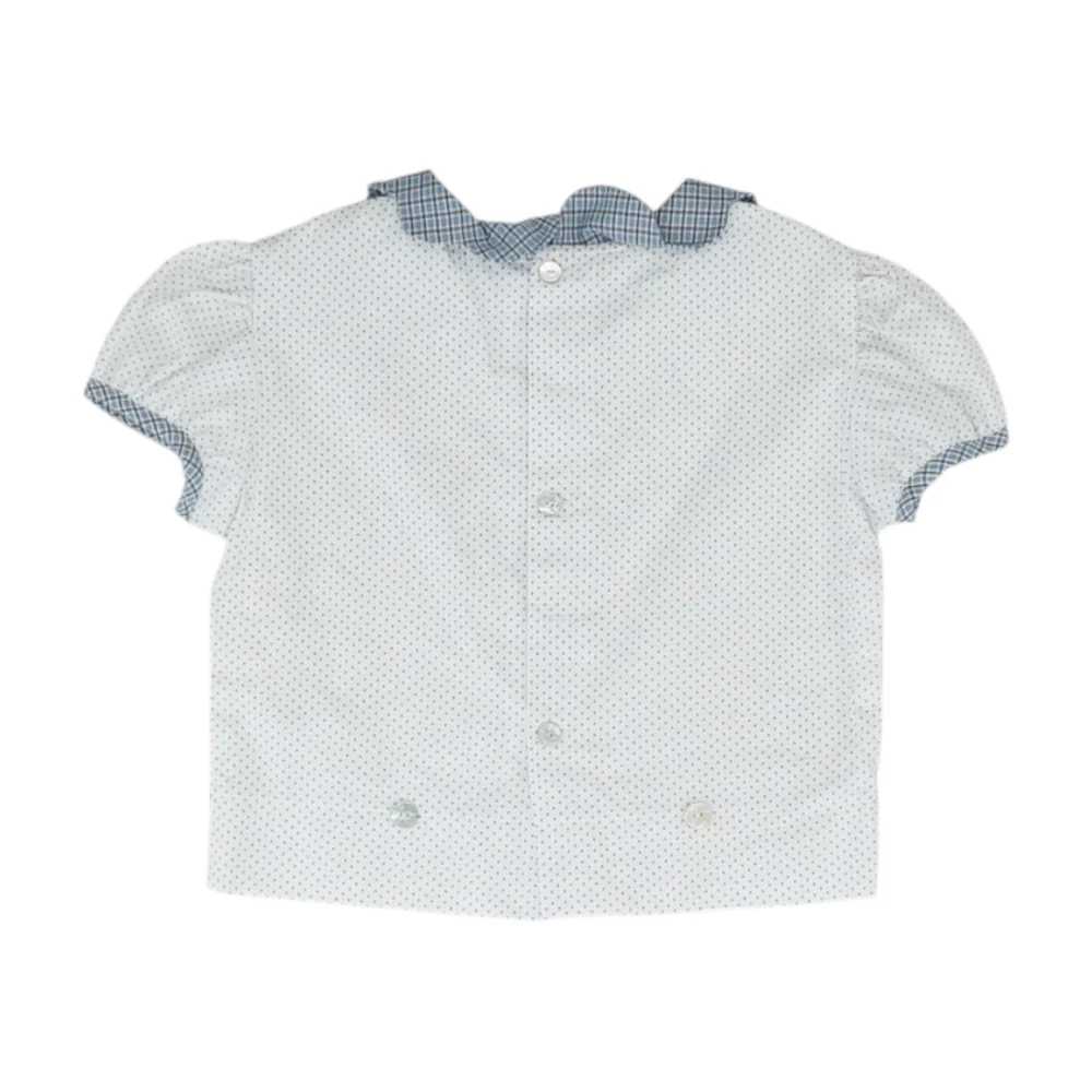 White Polka Dot Blouse - Image 2