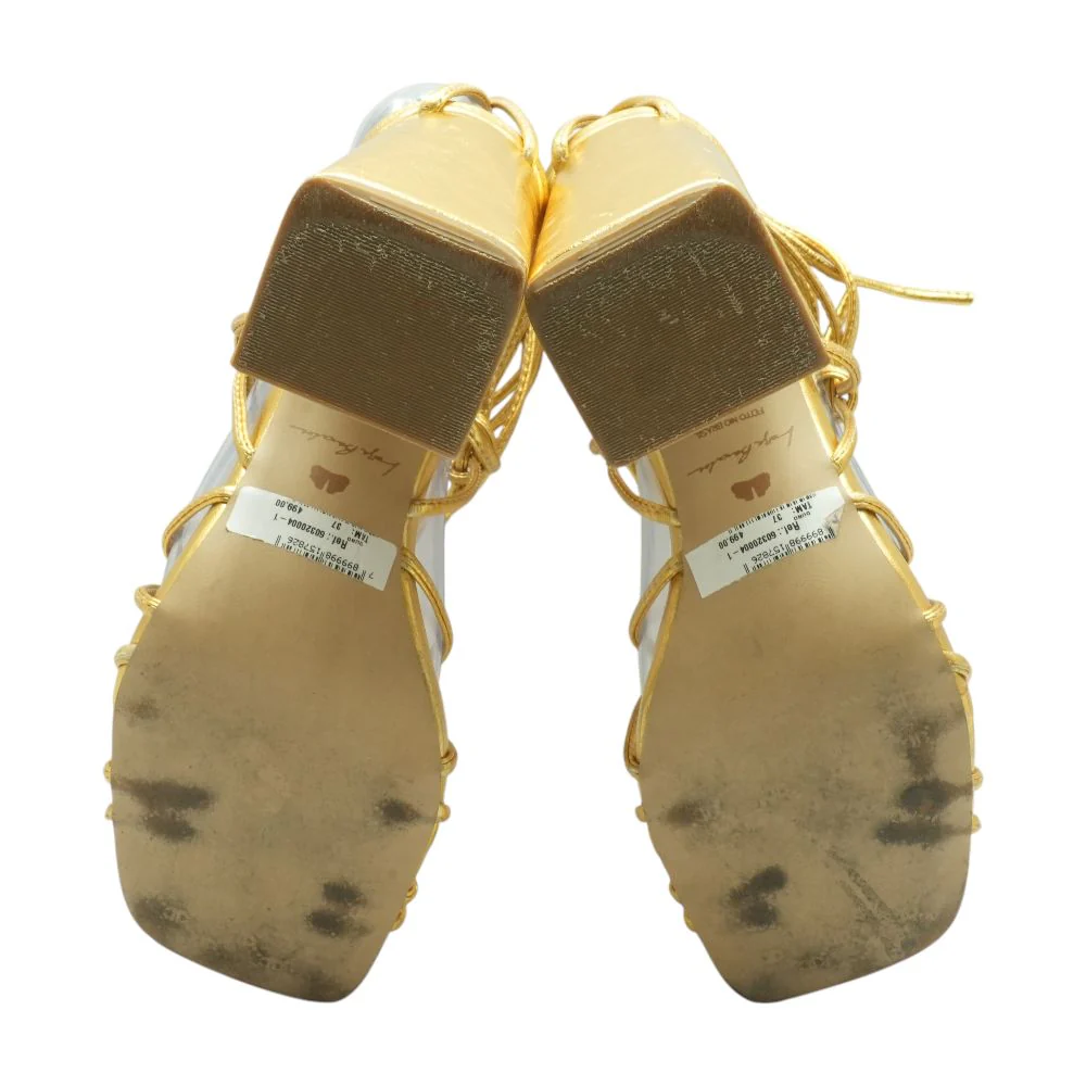 Gold Block Heels - Image 3