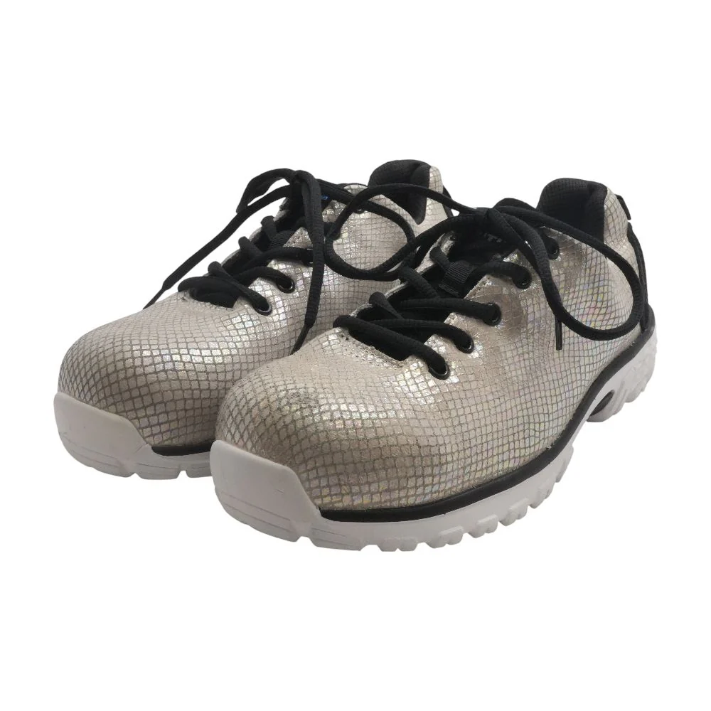 Gold Low Top Athletic Shoes