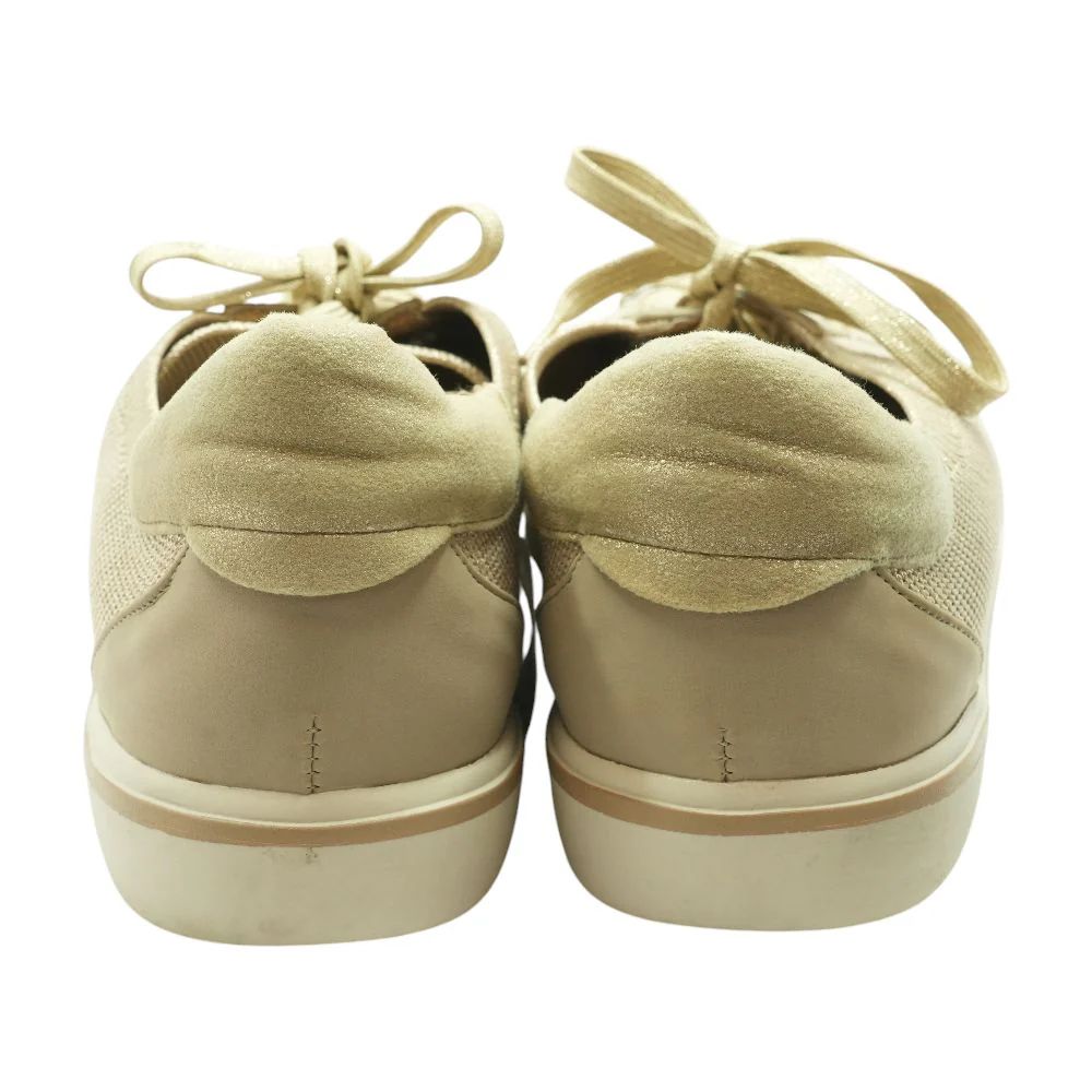 Gold Low Top Athletic Shoes - Image 2