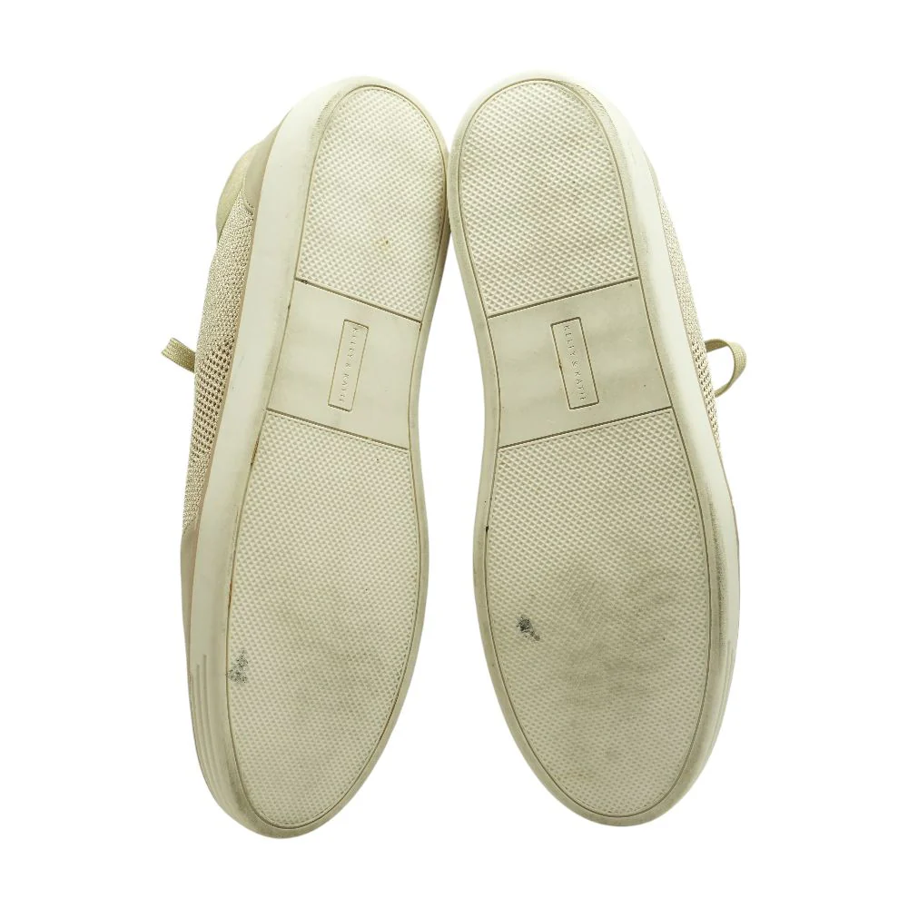 Gold Low Top Athletic Shoes - Image 3
