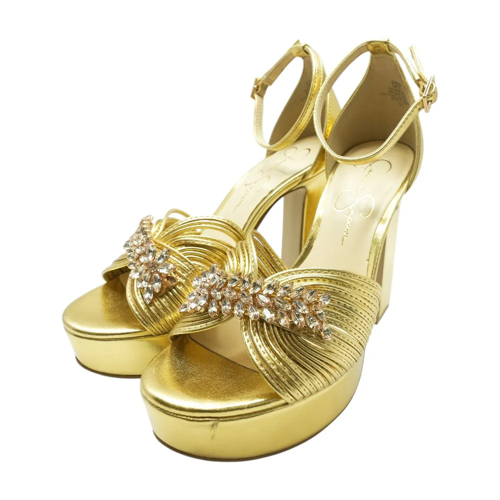 Gold Platform Heels