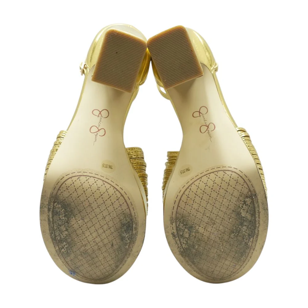Gold Platform Heels - Image 3