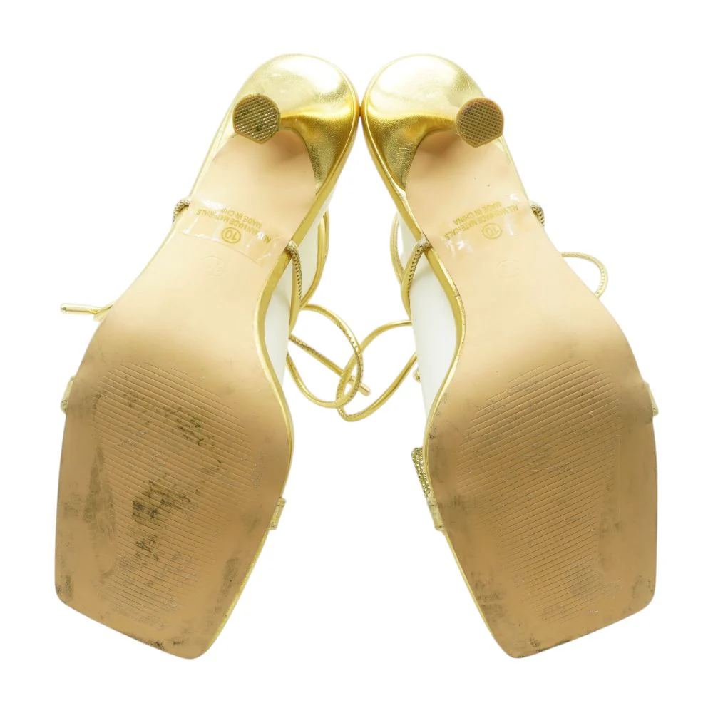 Gold Stiletto Heels - Image 3