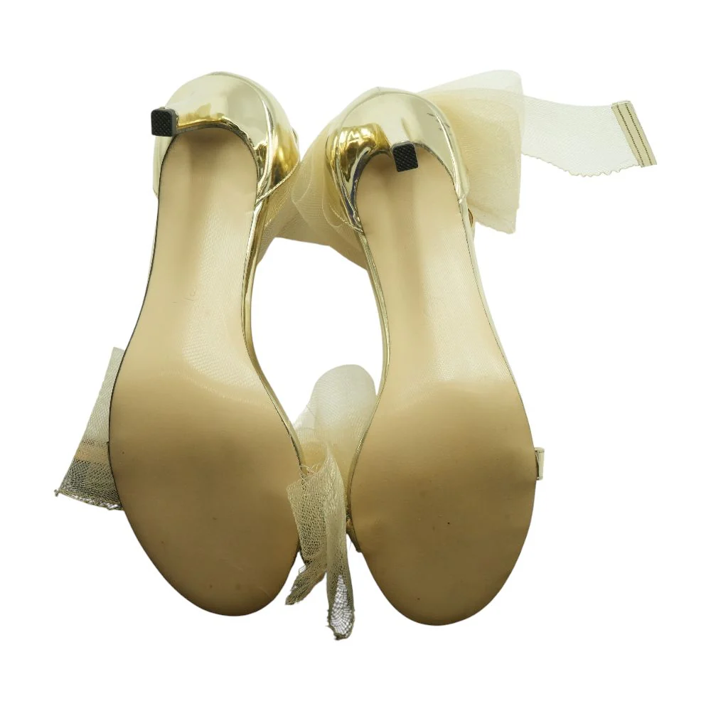 Gold Stiletto Heels - Image 3