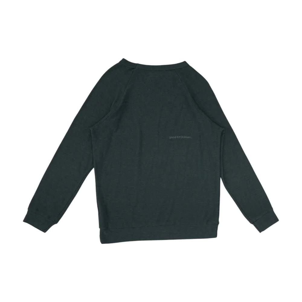 Blue Solid Sweatshirt Pullover - Image 2