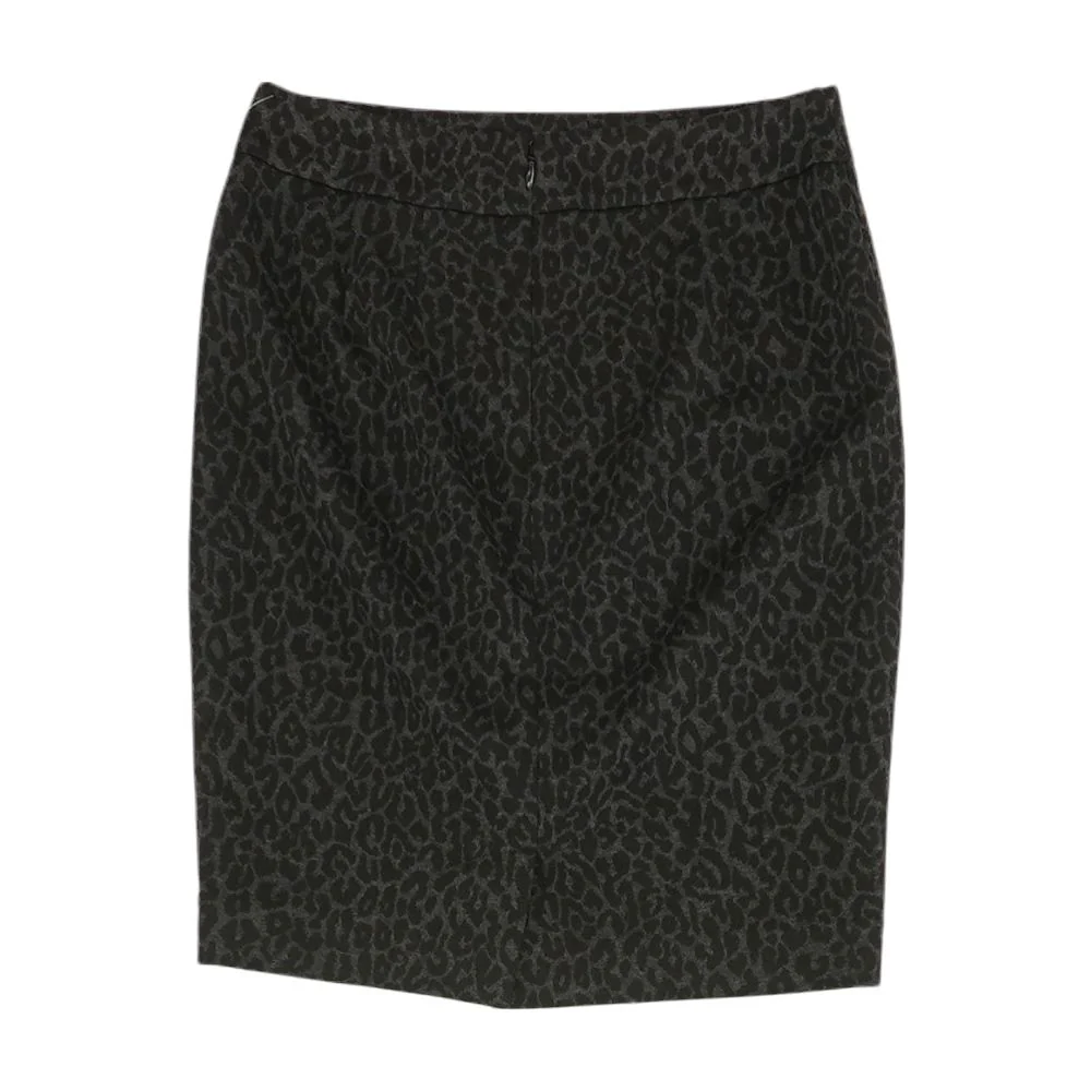Gray Animal Print Mini Skirt - Image 2