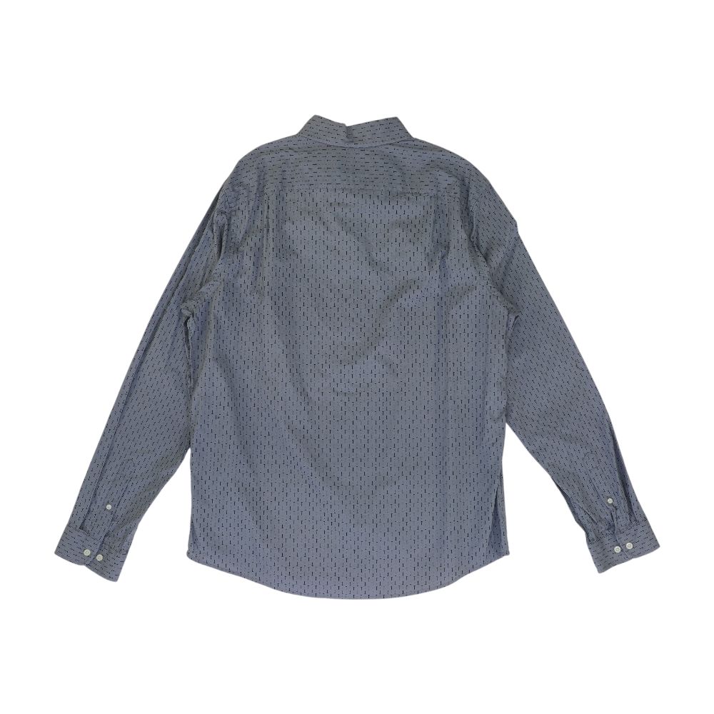 Gray Big & Tall Graphic Long Sleeve Button Down - Image 2