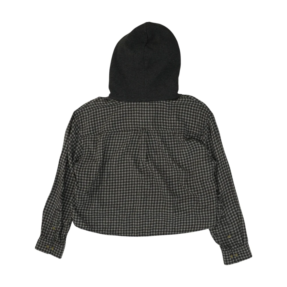 Gray Check Flannel Button Down - Image 2