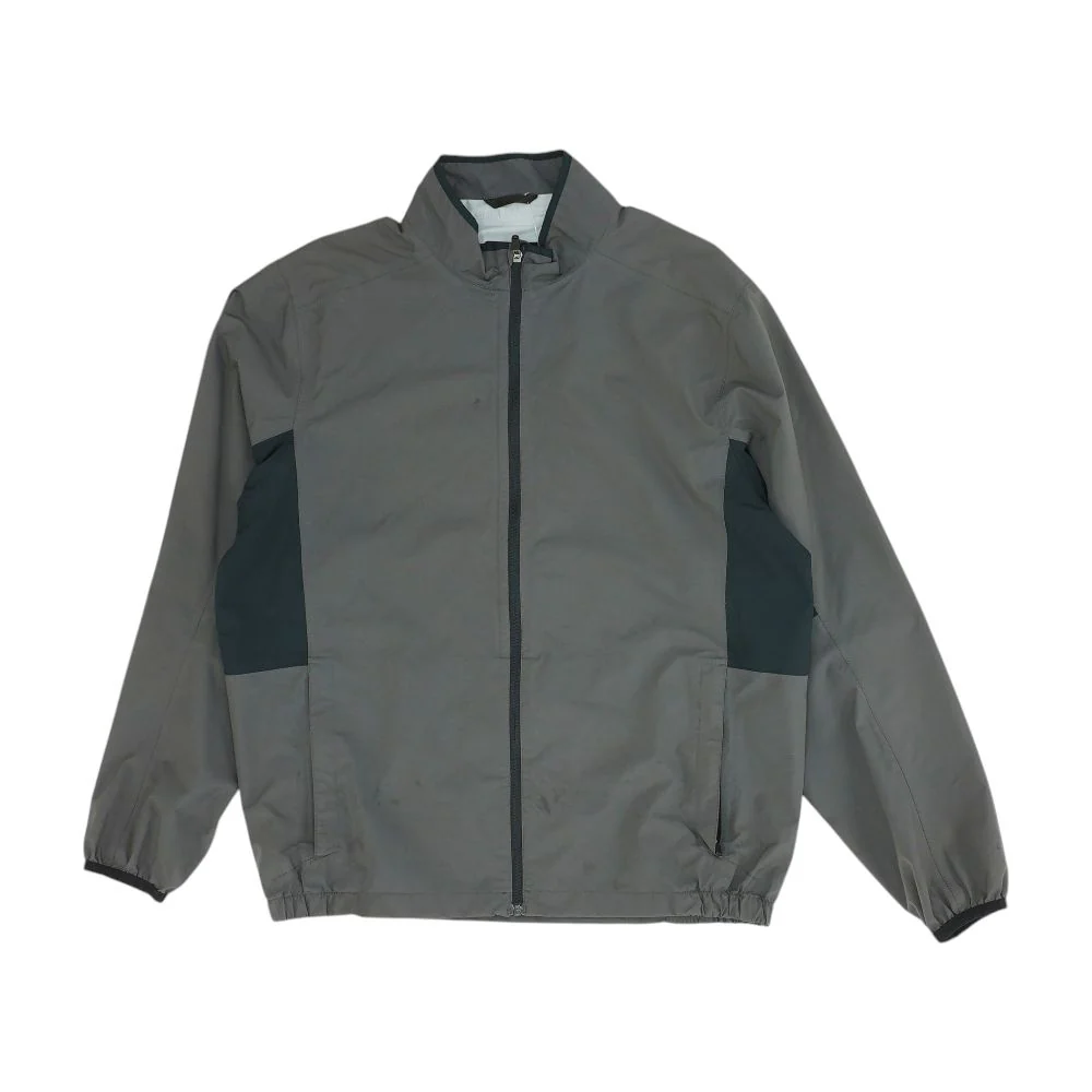 Gray Color Block Lightweight Jacket