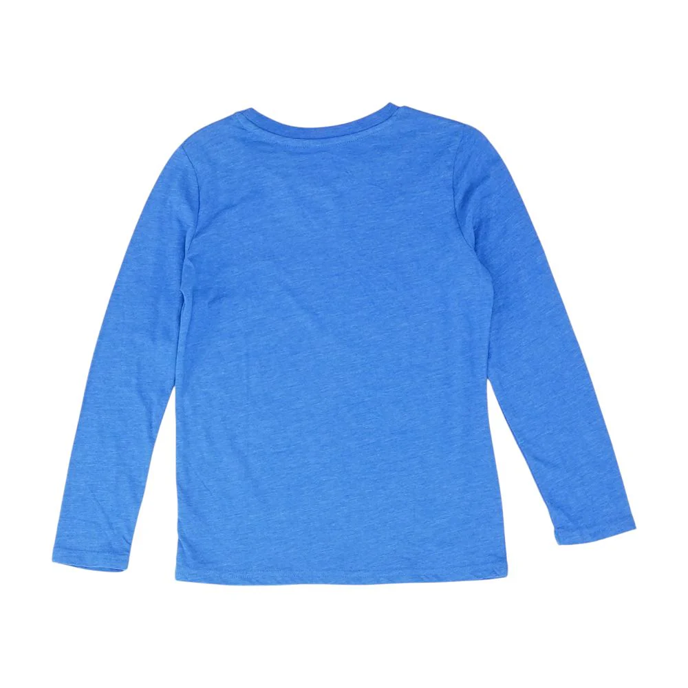 Blue Solid Crewneck T-Shirt - Image 2