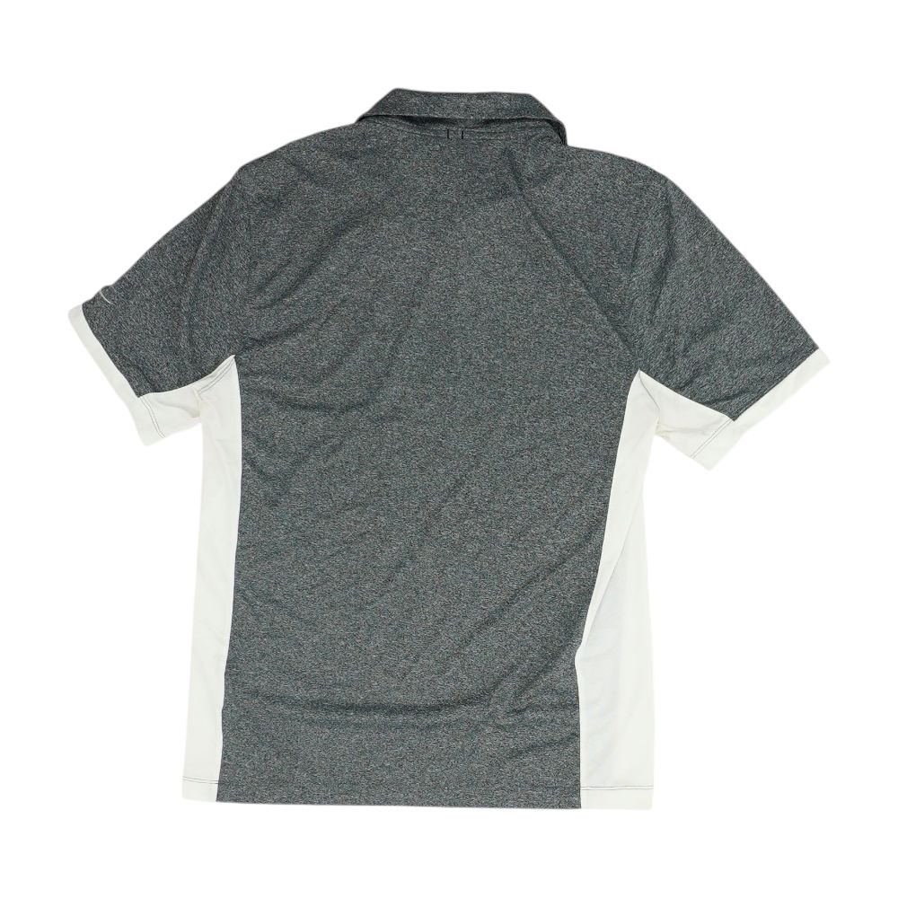 Gray Color Block Short Sleeve Polo - Image 2