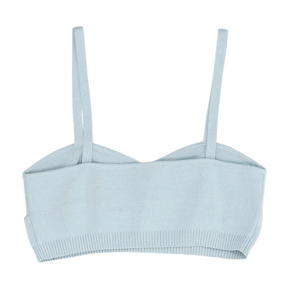 Gray Cropped Blouse - Image 2