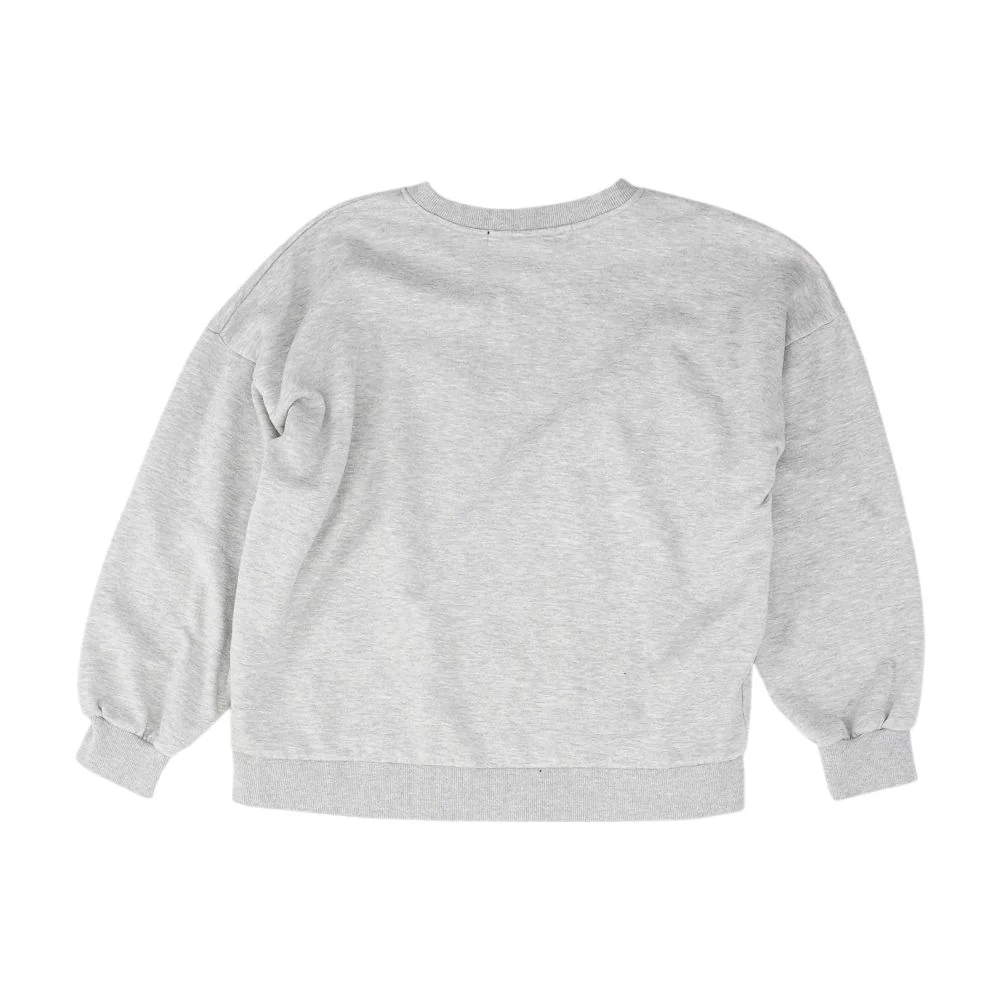 Gray Embroidery Detail Sweatshirt - Image 2