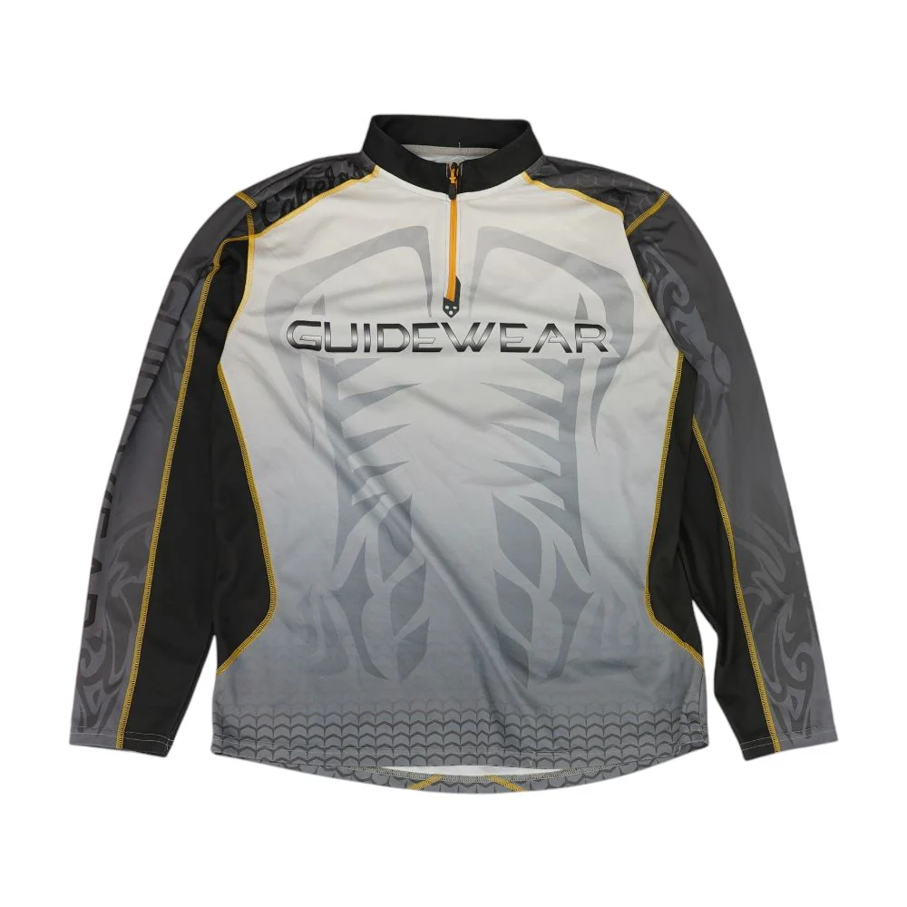 Gray Graphic 1/4 Zip Pullover