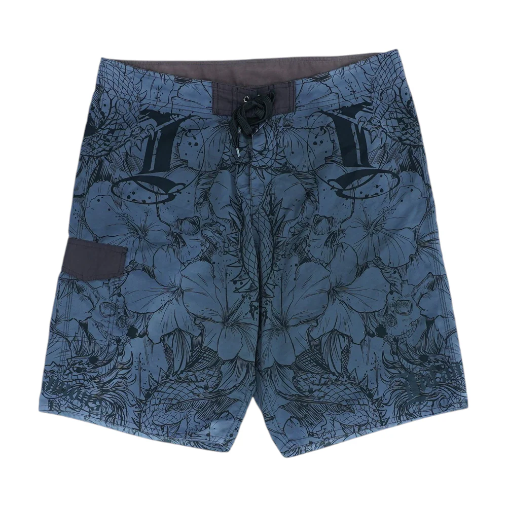 Gray Graphic Swim Bottom