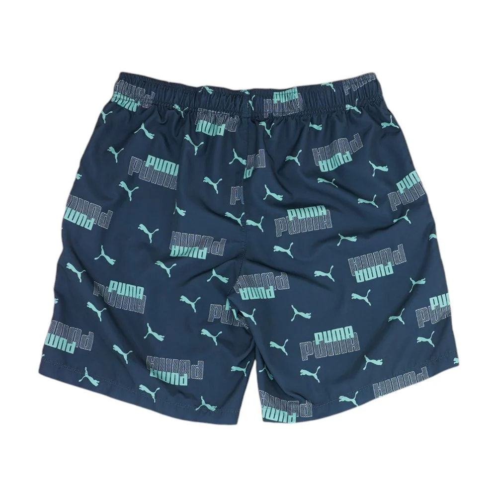 Gray Graphic Swim Shorts - Image 2