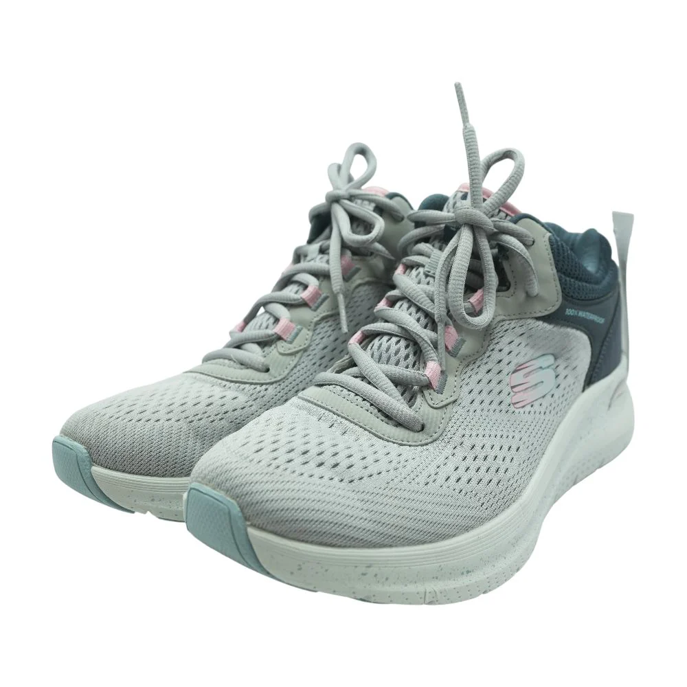 Gray Low Top Athletic Shoes