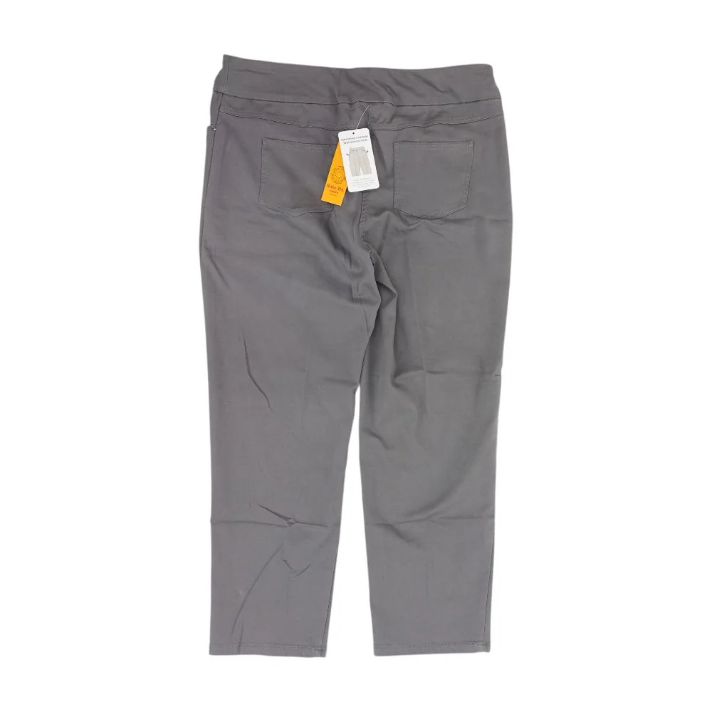 Gray Petite Plus Five Pocket Pants - Image 2