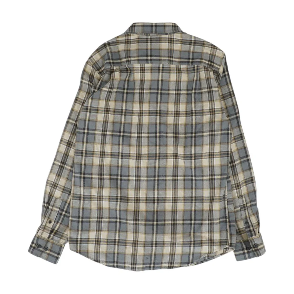Gray Plaid Flannel Button Down - Image 2