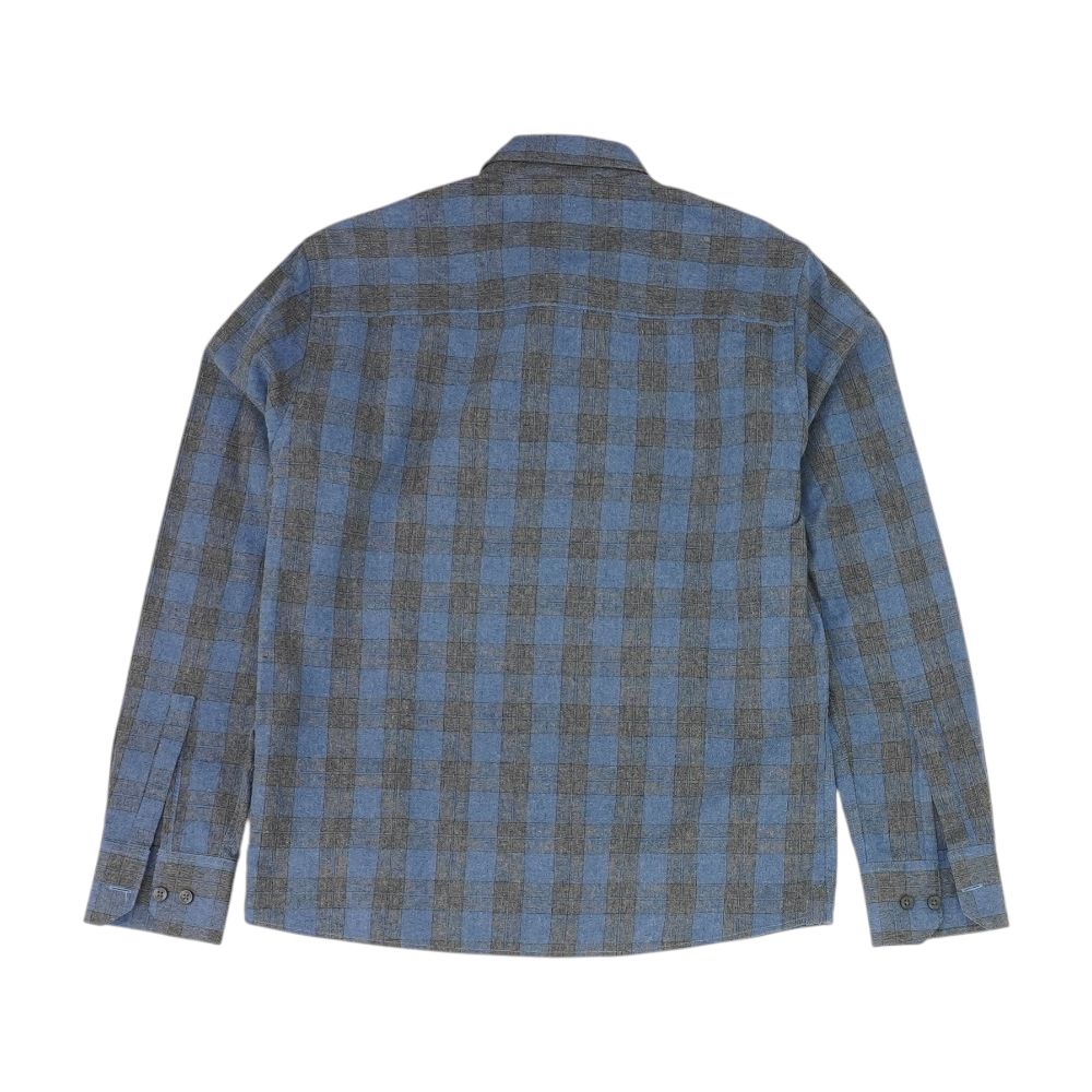Gray Plaid Flannel Button Down - Image 2