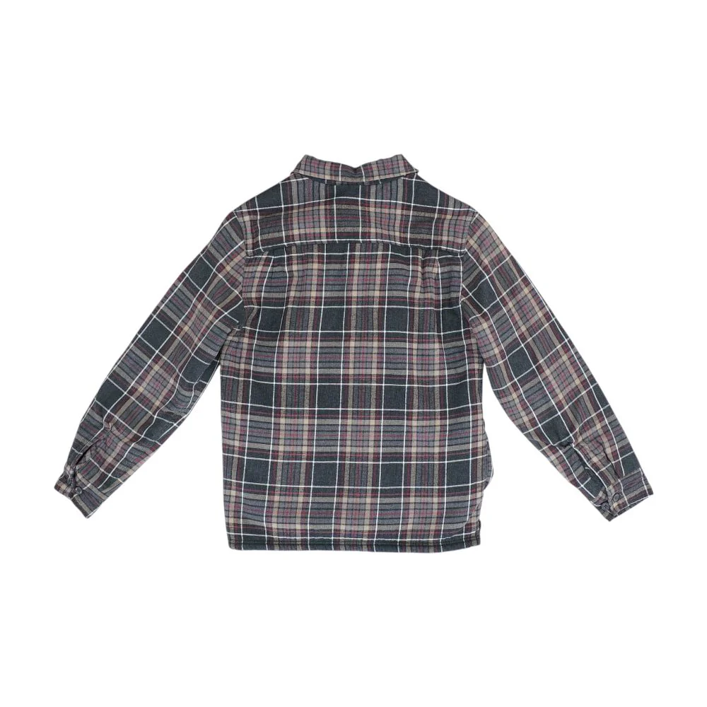 Gray Plaid Lightweight Jacket - Image 2