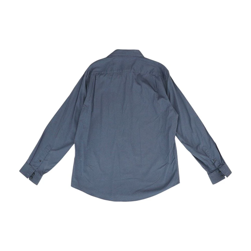 Gray Polka Dot Long Sleeve Button Down - Image 2