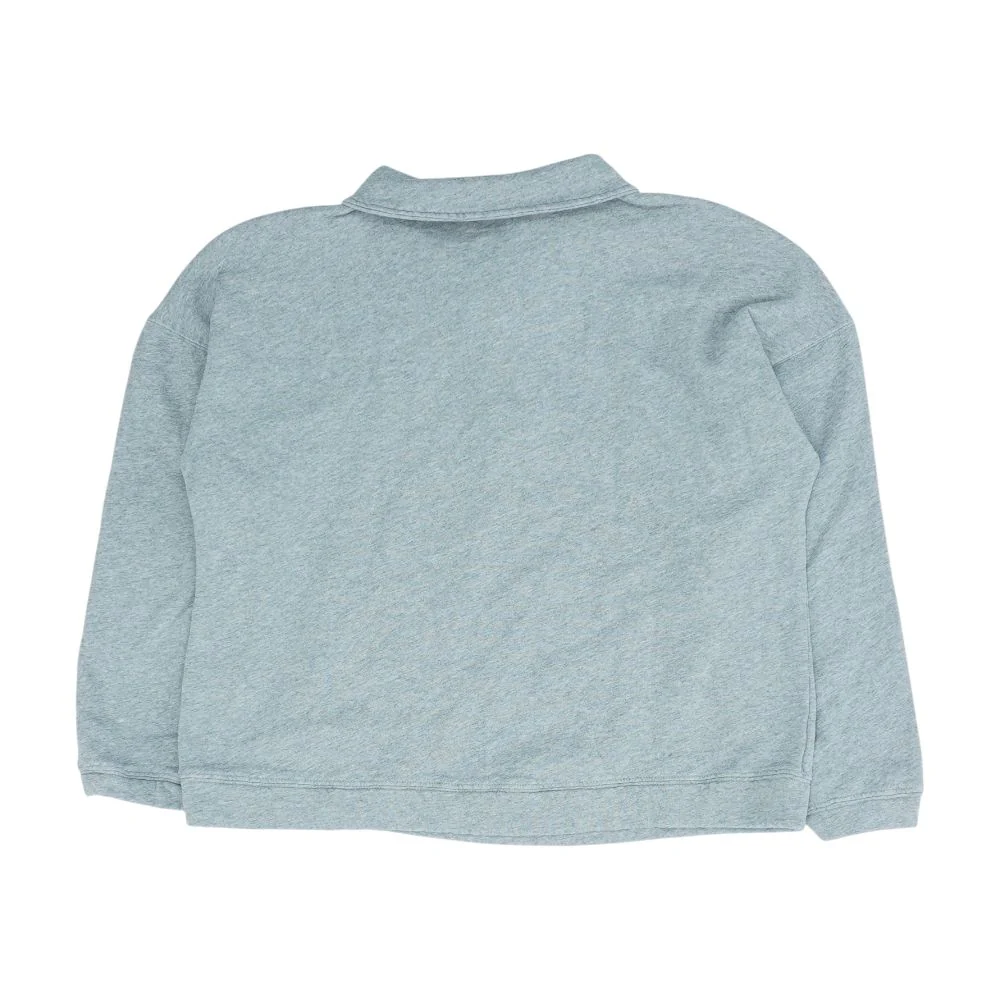 Gray Polo Knit Top - Image 2