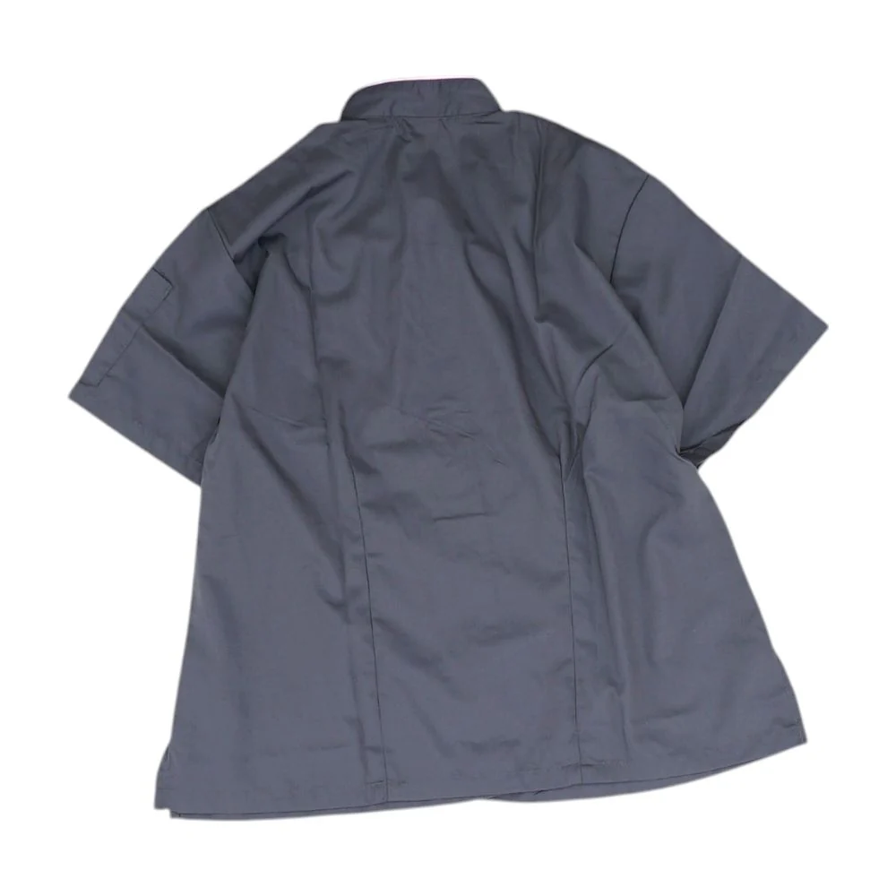 Gray Scrub Top Knit Top - Image 2