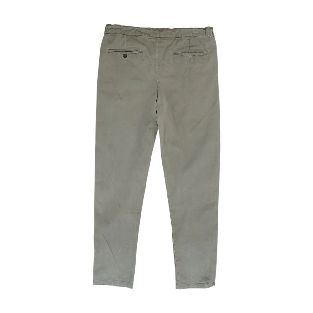 Gray Solid Chino Pants - Image 2