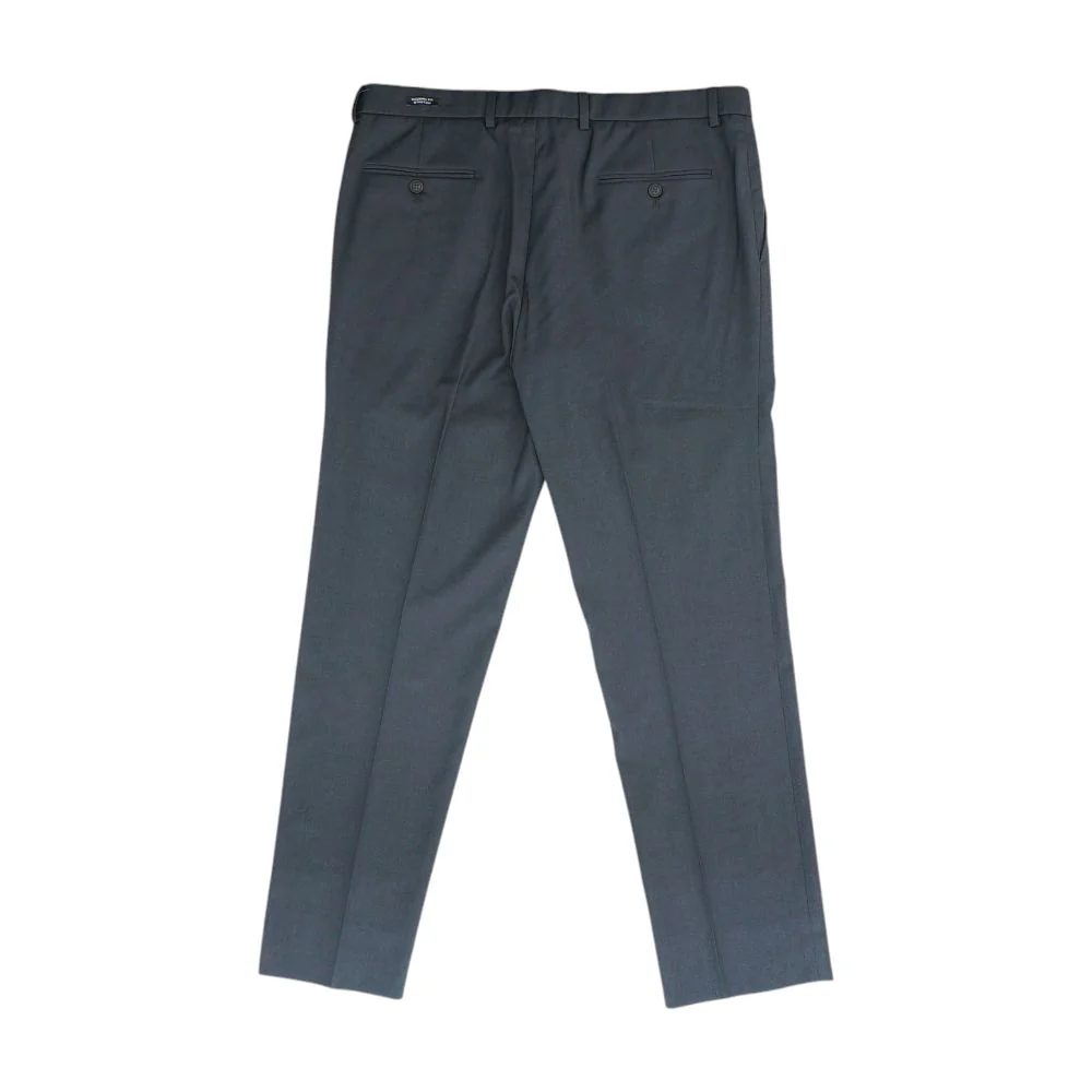Gray Solid Dress Pants - Image 2