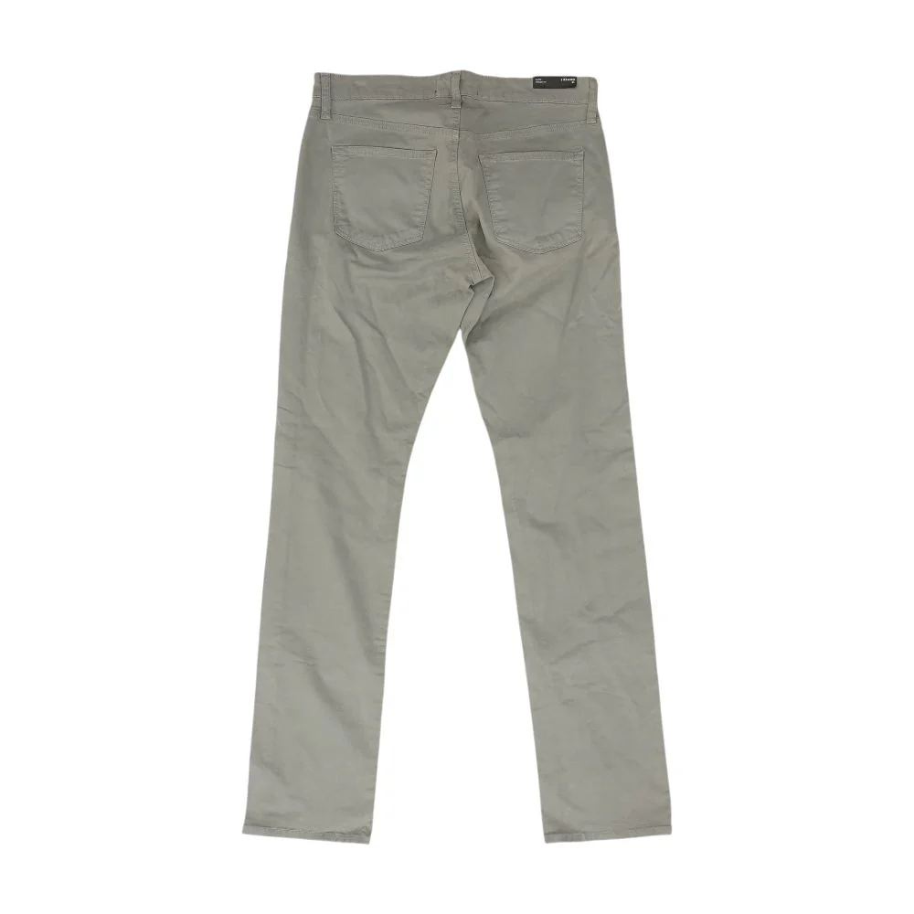 Gray Solid Five Pocket Pants - Image 2