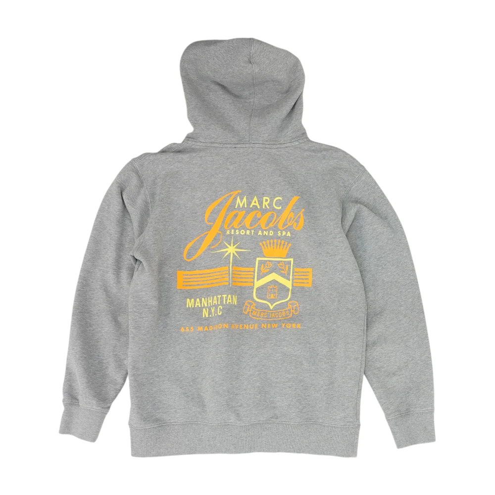 Gray Solid Hoodie Pullover - Image 2