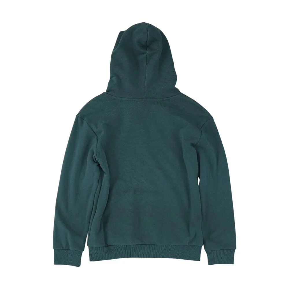 Gray Solid Hoodie Pullover - Image 2