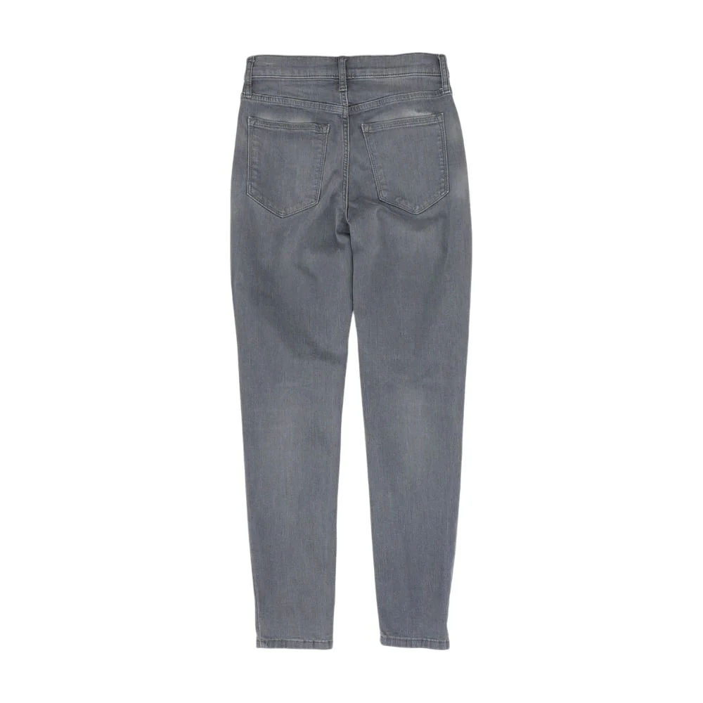 Gray Solid Jeans - Image 2