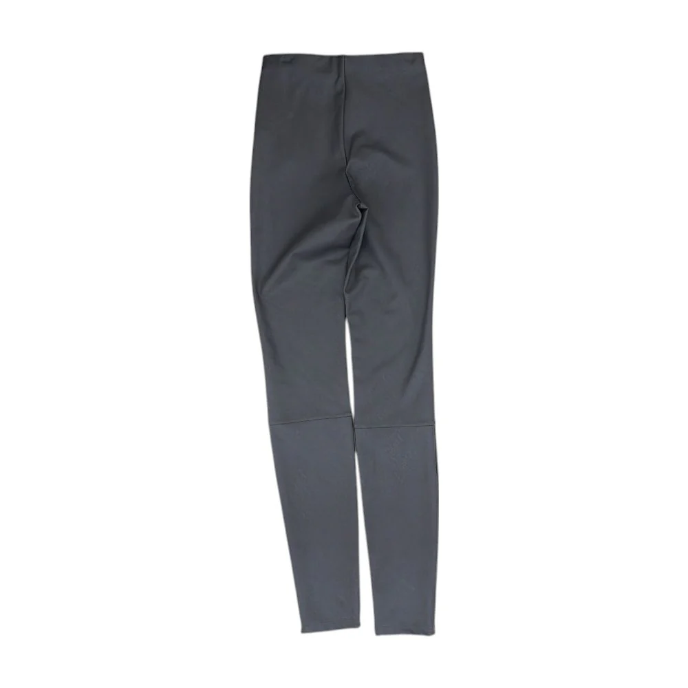Gray Solid Leggings - Image 2