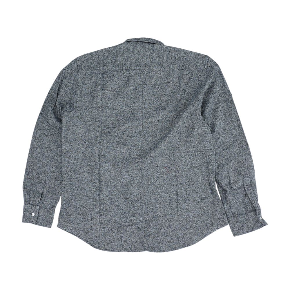 Gray Solid Long Sleeve Button Down - Image 2