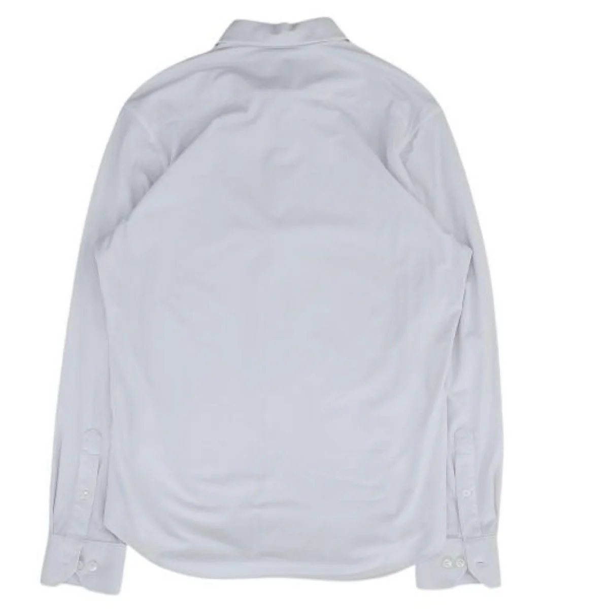 Gray Solid Long Sleeve Button Down - Image 2