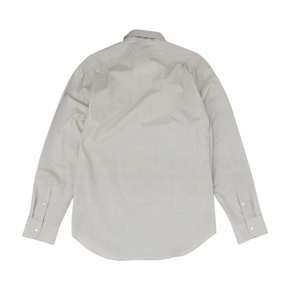 Gray Solid Long Sleeve Button Down - Image 2