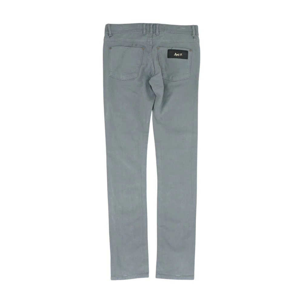 Gray Solid Pants - Image 2