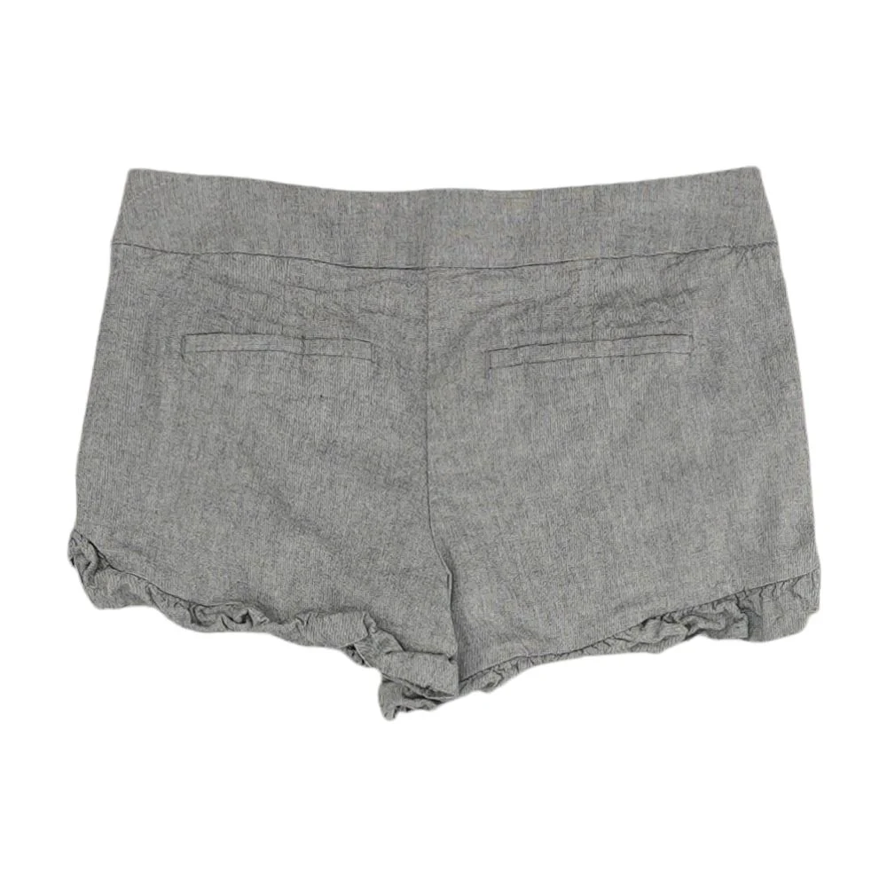 Gray Solid Shorts - Image 2