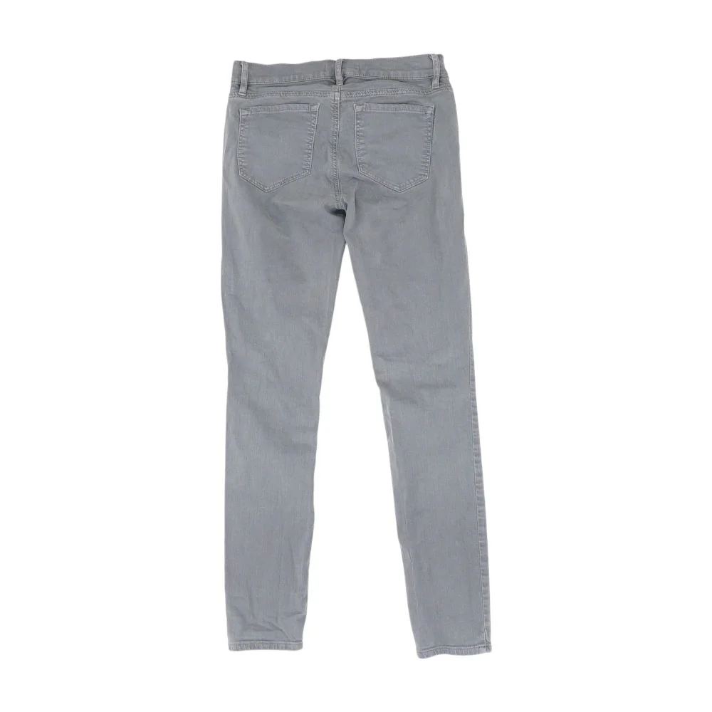 Gray Solid Skinny Leg Jeans - Image 2